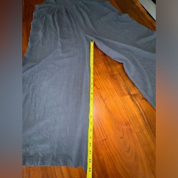 ANRABESS JUMPSUIT LOOSE SLEEVELESS ADJUSTABLE STRAPS BIB WIDE LEG W/POCKETS sz M - Picture 11 of 16